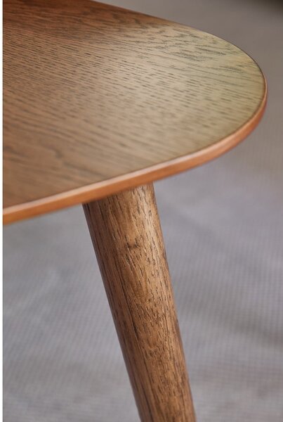 Hnědé konferenční stolky v dekoru dubu v sadě 2 ks 70x100 cm Adda – Unique Furniture