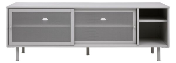 Šedý kovový TV stolek 160x55x45 cm Veep – Unique Furniture
