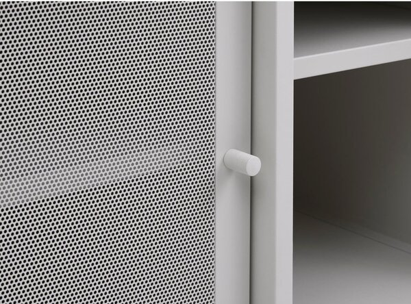 Šedý kovový TV stolek 160x55x45 cm Veep – Unique Furniture