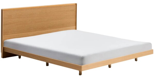 Kave Home Dubová postel Norlen 180 x 200 cm s čelem