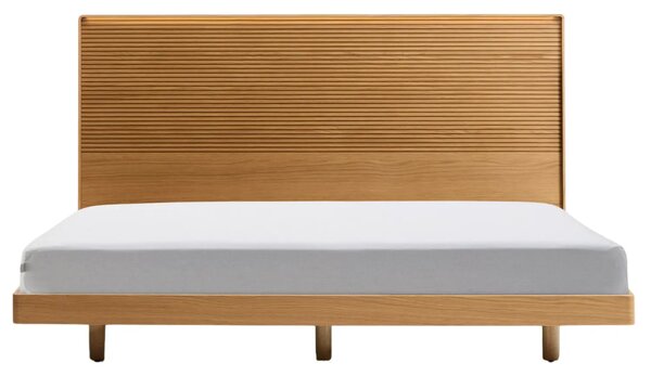 Kave Home Dubová postel Norlen 160 x 200 cm s čelem