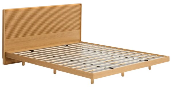 Kave Home Dubová postel Norlen 160 x 200 cm s čelem