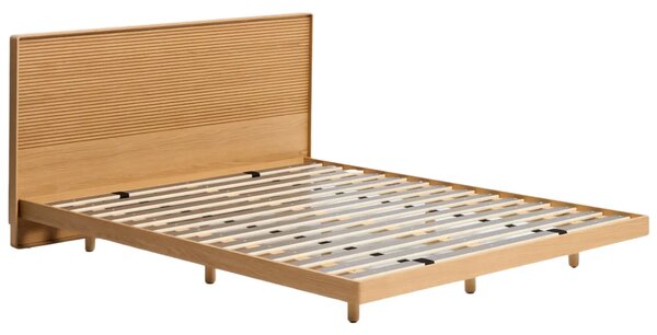 Kave Home Dubová postel Norlen 160 x 200 cm s čelem