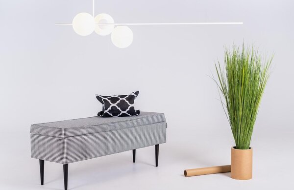 Nordic Design Bílé skleněné závěsné světlo Bubbly 150 cm