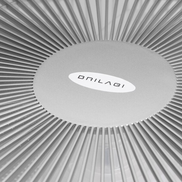 Brilagi - LED Stmívatelné svítidlo s ventilátorem AURA LED/38W/230V stříbrná +DO