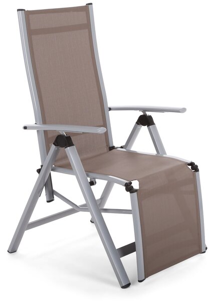Zahradní židle Ibiza Relax Silver / Taupe