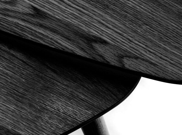 Černé konferenční stolky v sadě 2 ks 70x100 cm Adda – Unique Furniture