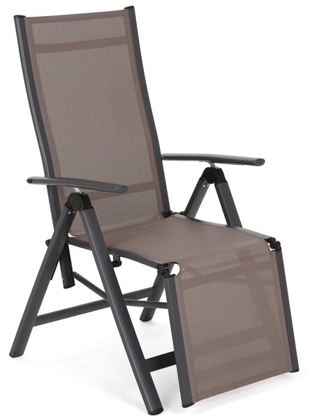 Zahradní židle Ibiza Relax Grey / Taupe