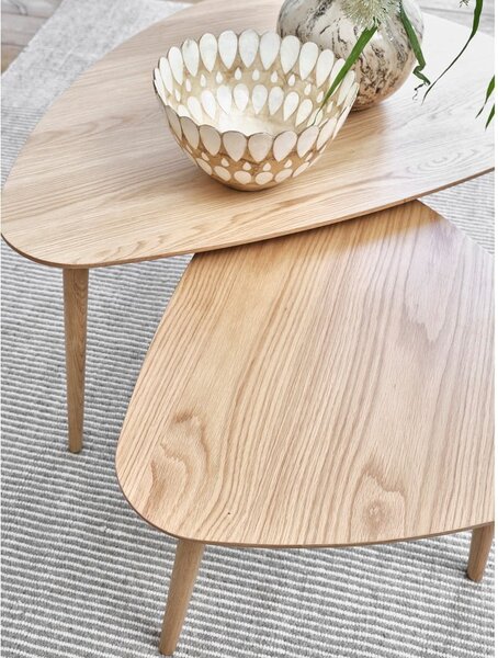 Černé konferenční stolky v sadě 2 ks 70x100 cm Adda – Unique Furniture
