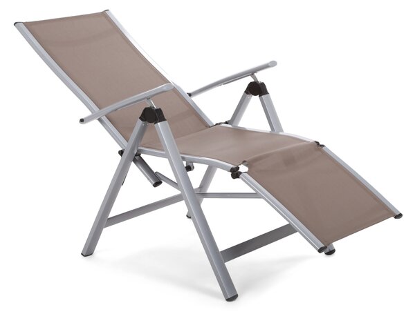 Zahradní židle Ibiza Relax Silver / Taupe
