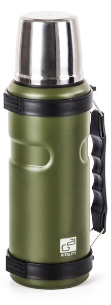 G21 Termoláhev G21 na pití, 1000 ml, khaki zelená s rukojetí G21-60022404
