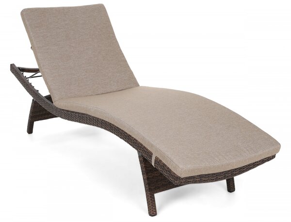 Sestava lehátek Marbella Brown Mat / Brown Melange + stolek