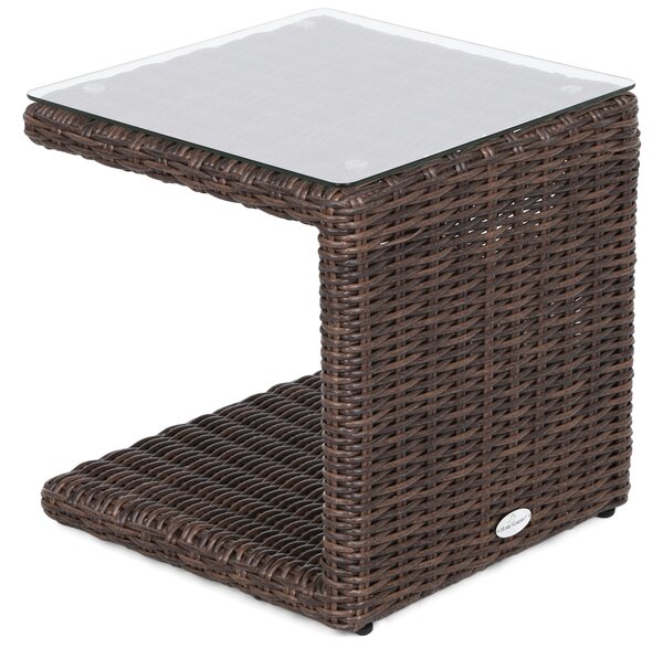 Sestava lehátek Marbella Brown Mat / Brown Melange + stolek