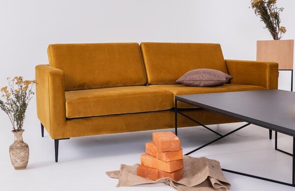 Nordic Design Sametová pohovka Vegas 180 cm