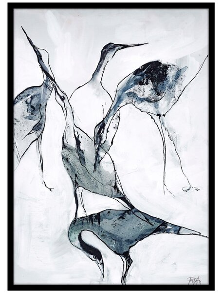 Obraz 50x70 cm Crane – Malerifabrikken