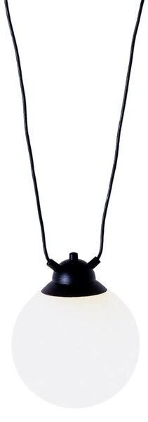 Nordic Design Opálově bílé skleněné závěsné světlo Dion Easy I