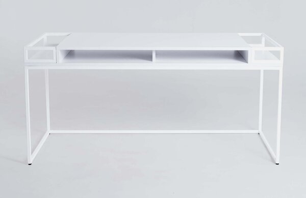 Nordic Design Bílý lakovaný pracovní stůl Hugo 160 x 78 cm