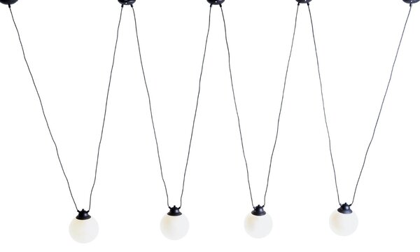 Nordic Design Opálově bílé skleněné závěsné světlo Dion Easy IV
