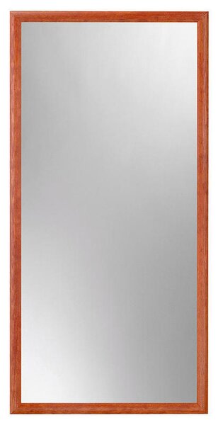AMIRRO Zrcadlo na zeď chodbu do pokoje ložnice předsíně JUPITER 39 x 80 cm v dřevěném rámu - hnědý odstín 220-154