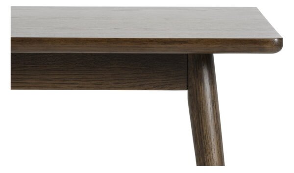 Hnědý rozkládací jídelní stůl s deskou v dubovém dekoru 150x90 cm Barrali – Unique Furniture