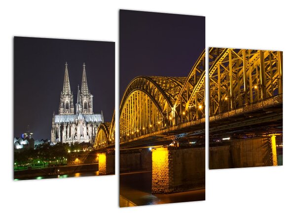 Obraz osvětleného mostu (90x60cm)