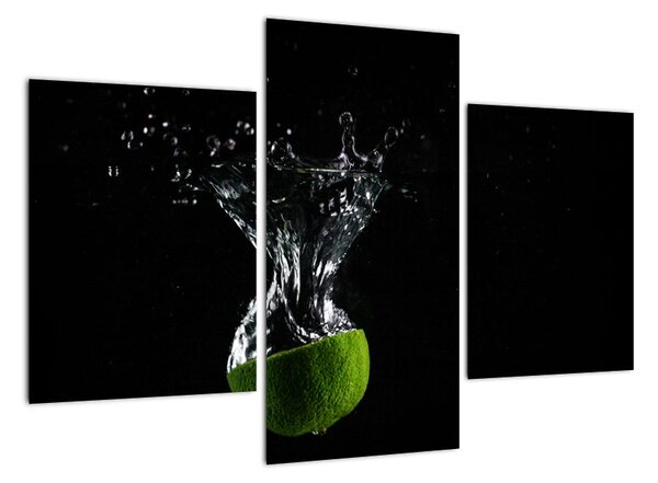 Obraz limetka ve vodě (90x60cm)