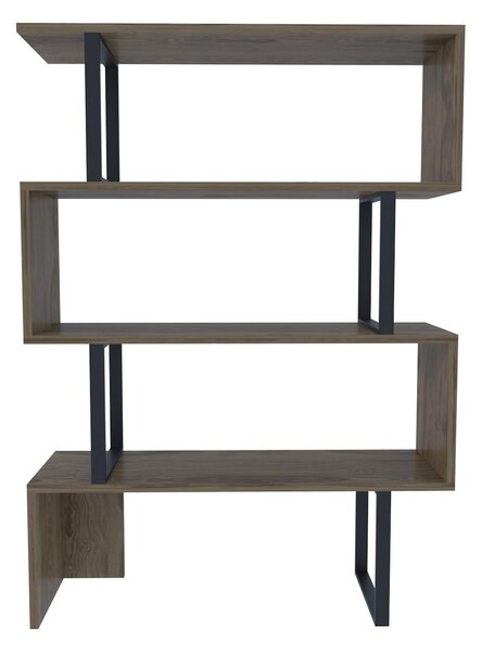 Regál Adrianne (dub + černá). Akce -25%