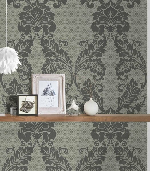 A.S. Création | Vliesová tapeta na zeď Luxury Wallpaper 30544-4 | 0,52 x 10 05 m | béžová, šedá, metalická