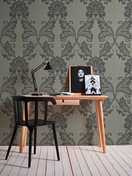 A.S. Création | Vliesová tapeta na zeď Luxury Wallpaper 30544-4 | 0,52 x 10 05 m | béžová, šedá, metalická