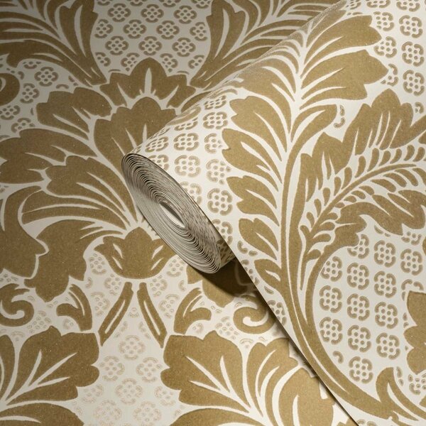A.S. Création | Vliesová tapeta na zeď Luxury Wallpaper 30544-2 | 0,52 x 10 05 m | metalická, krémová
