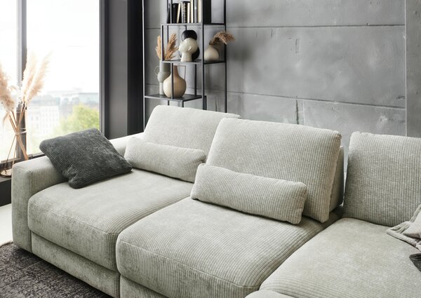 ROHOVÁ SEDAČKA, textil, barvy stříbra Niels Andersson - Sedací soupravy
