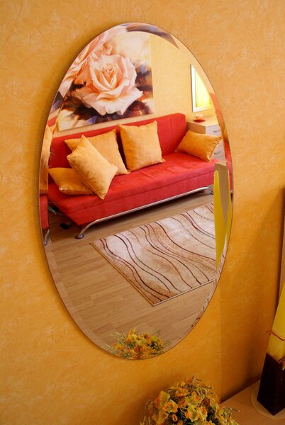 Eliptické zrcadlo do koupelny - 60 x 100 cm - Jaspis