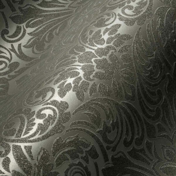 A.S. Création | Vliesová tapeta na zeď Luxury Wallpaper 30545-3 | 0,52 x 10 05 m | šedá, metalická