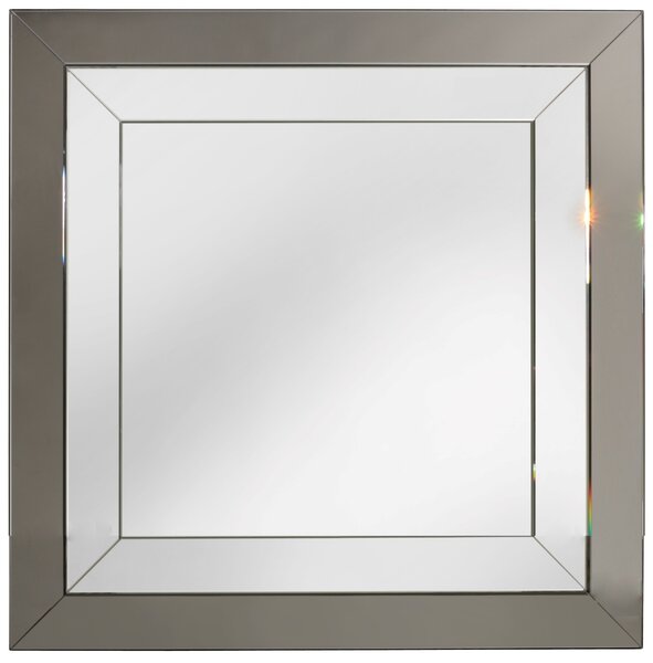 Dekorativní zrcadlo na zeď - 80 x 80 cm s fazetou - Duo