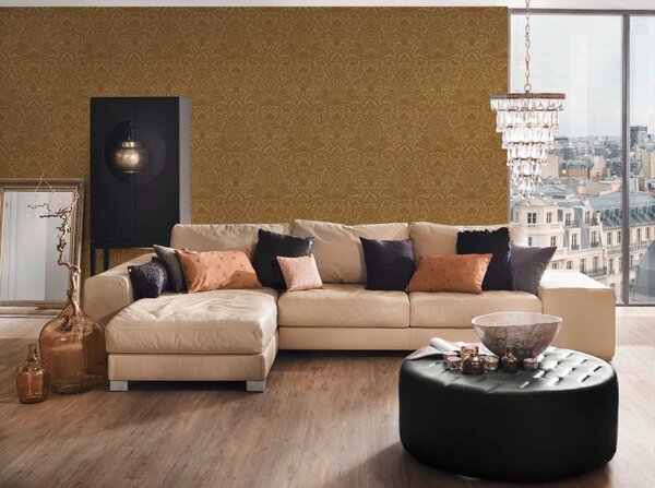 A.S. Création | Vliesová tapeta na zeď Luxury Wallpaper 30545-4 | 0,52 x 10 05 m | zlatá
