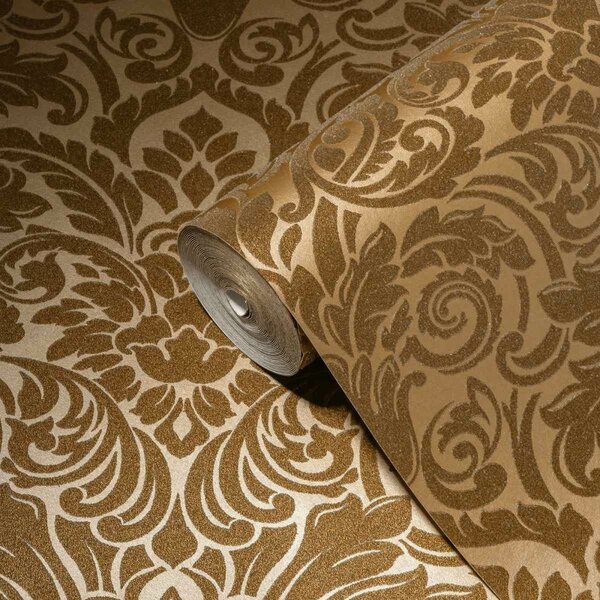 A.S. Création | Vliesová tapeta na zeď Luxury Wallpaper 30545-4 | 0,52 x 10 05 m | zlatá