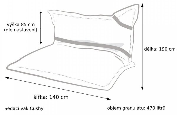 Primabag Cushy tmavomodrá