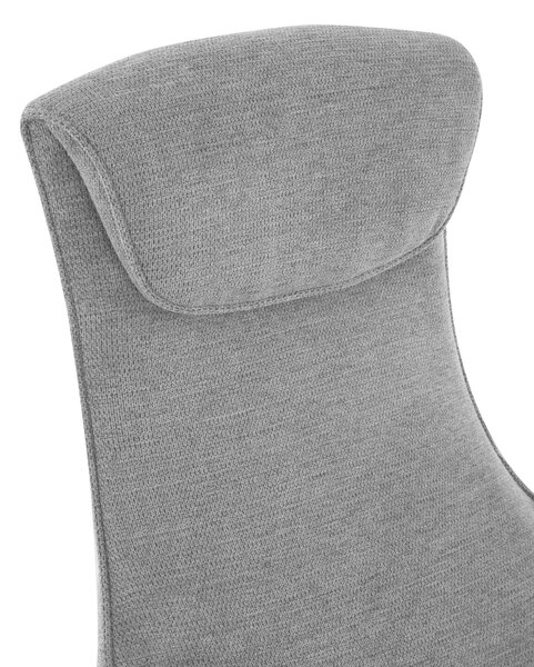RELAXAČNÍ KŘESLO S TABURETEM, textil, šedá Welnova - Křesla klasická
