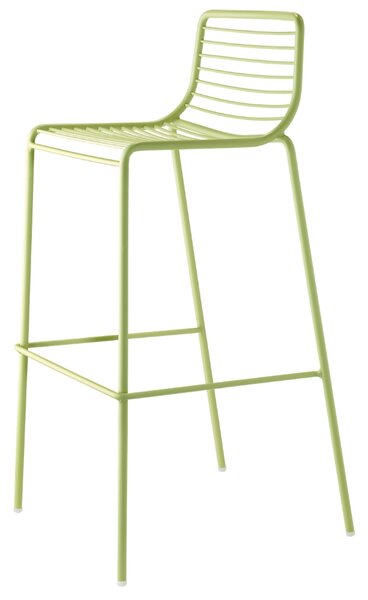 SCAB Zelená kovová barová židle Summer 75 cm