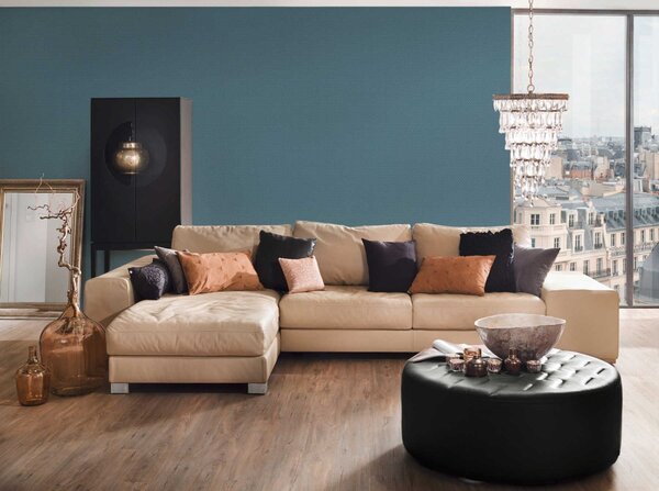 A.S. Création | Vliesová tapeta na zeď Luxury Wallpaper 31908-4 | 0,53 x 10,05 m | modrá, vining ivy, modrozelená