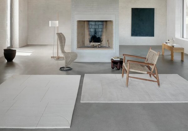 Linie Design Koberec Geometric Maze White, bílý Rozměr: 140x200 cm