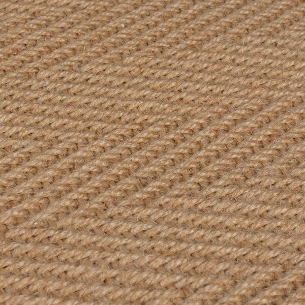 Flair Rugs, Kusový koberec Herringbone Border Kira Red, 120x170, béžová, chodba / předsíň