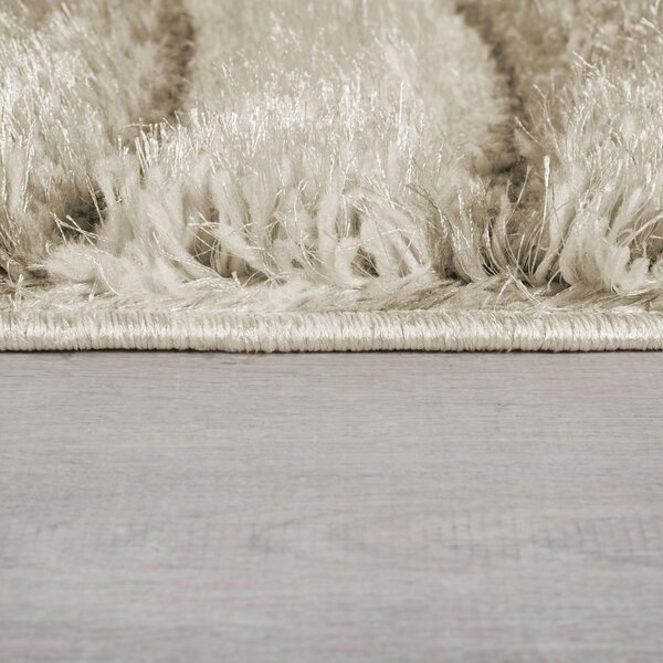 Flair Rugs, Kusový koberec Indulgence Velvet Carved Natural, 80x150, béžová, ložnice
