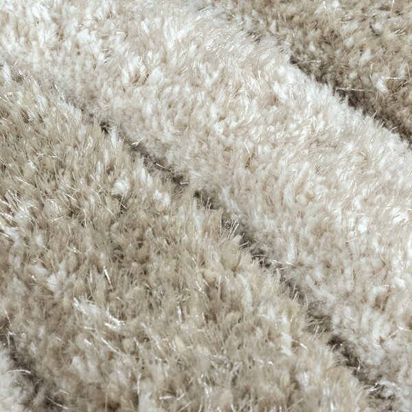 Flair Rugs, Kusový koberec Indulgence Velvet Carved Natural, 80x150, béžová, ložnice