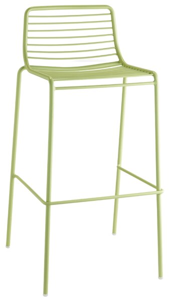 SCAB Zelená kovová barová židle Summer 75 cm