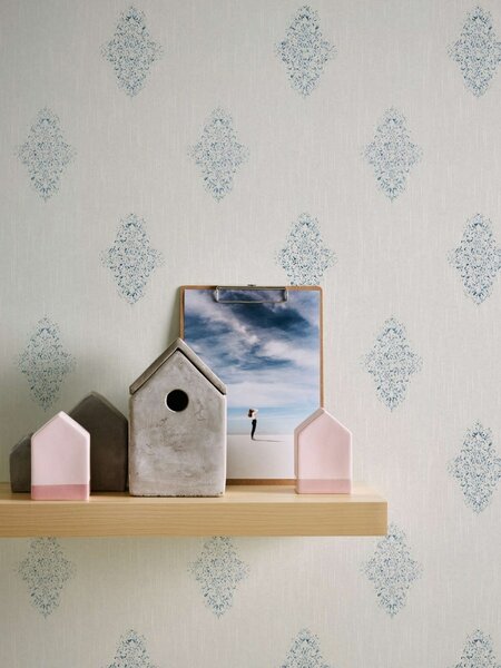 A.S. Création | Vliesová tapeta na zeď Luxury Wallpaper 31946-1 | 0,53 x 10,05 m | bílá, metalická