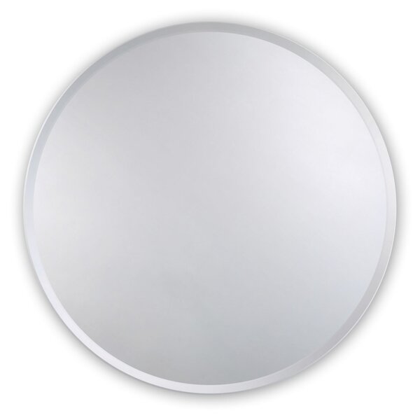 Kulaté zrcadlo do koupelny - ⌀ 60 cm s fazetou - Aquamarin
