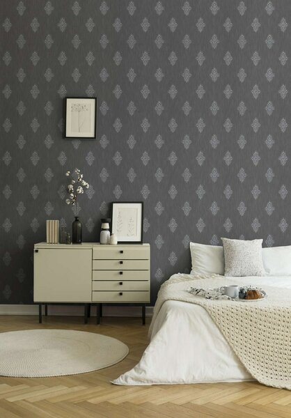 A.S. Création | Vliesová tapeta na zeď Luxury Wallpaper 31946-4 | 0,53 x 10,05 m | šedá, metalická