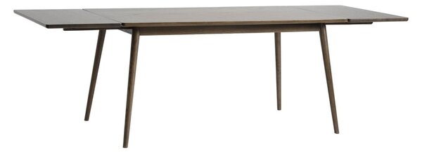 Hnědý rozkládací jídelní stůl s deskou v dubovém dekoru 150x90 cm Barrali – Unique Furniture