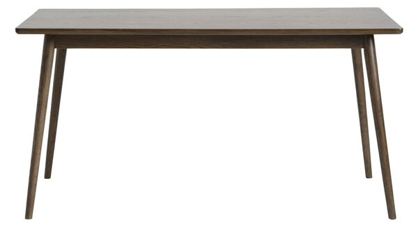 Hnědý rozkládací jídelní stůl s deskou v dubovém dekoru 150x90 cm Barrali – Unique Furniture